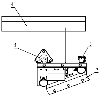 Angle adjusting device for display screen of automobile dashboard