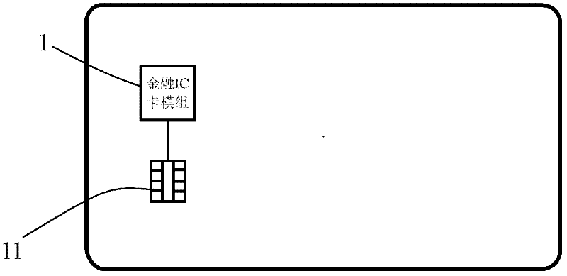 Financial IC (integrated circuit) visual card