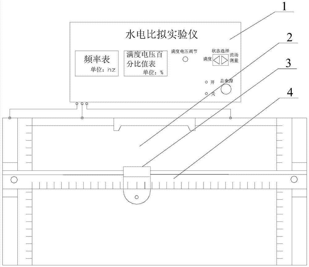 A hydropower analog experiment device with two-dimensional motion platform measurement