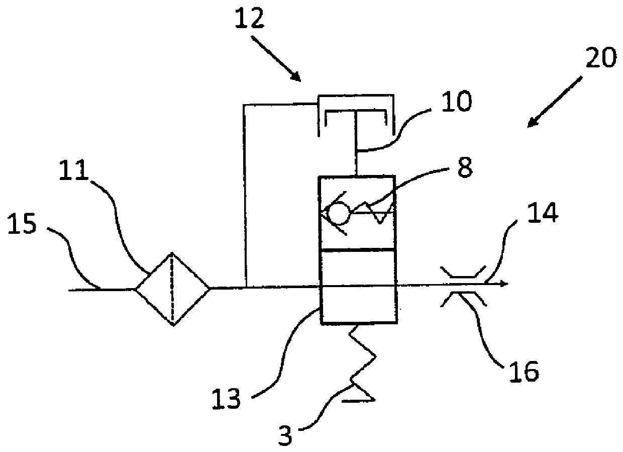 Pneumatically controlled drain valve