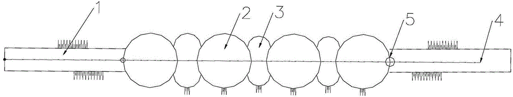 Combined cofferdam structure and building construction method thereof