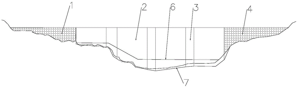 Combined cofferdam structure and building construction method thereof