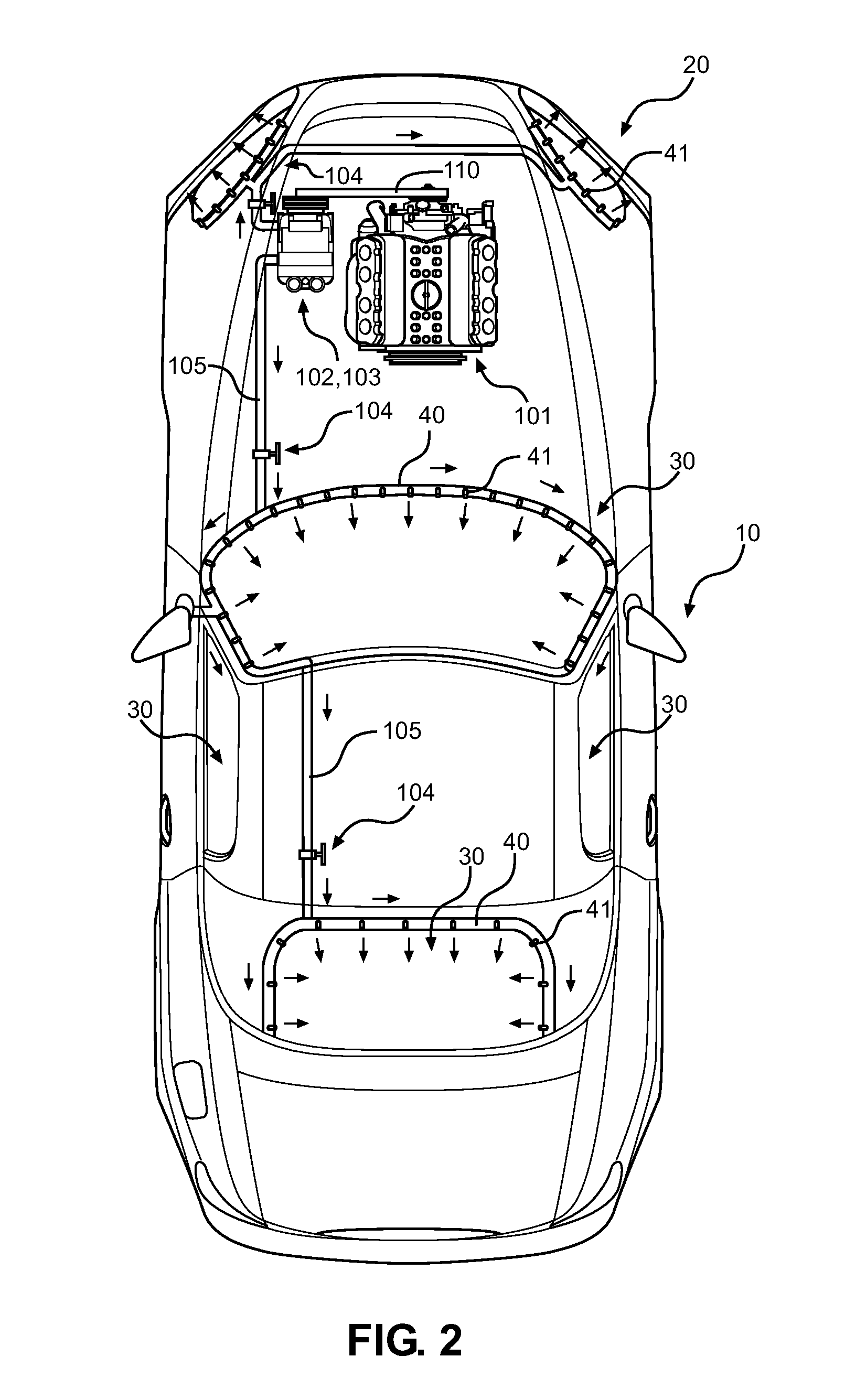 Compressed Air Vehicle Screen Clearing System