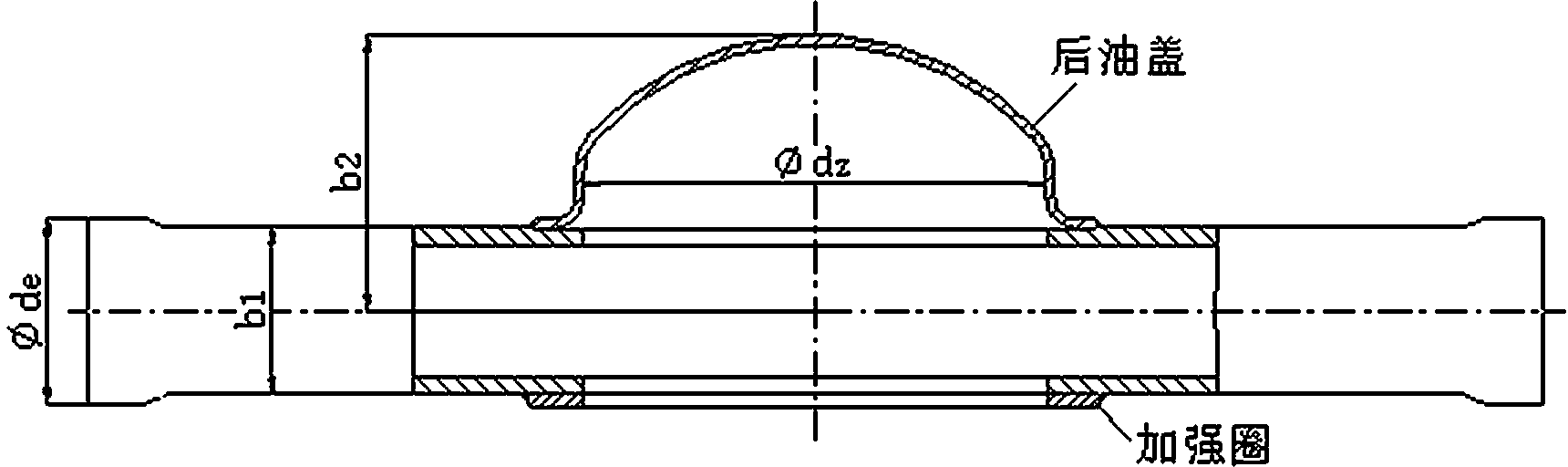 Integral forming method of weldless axle housing of heavy truck