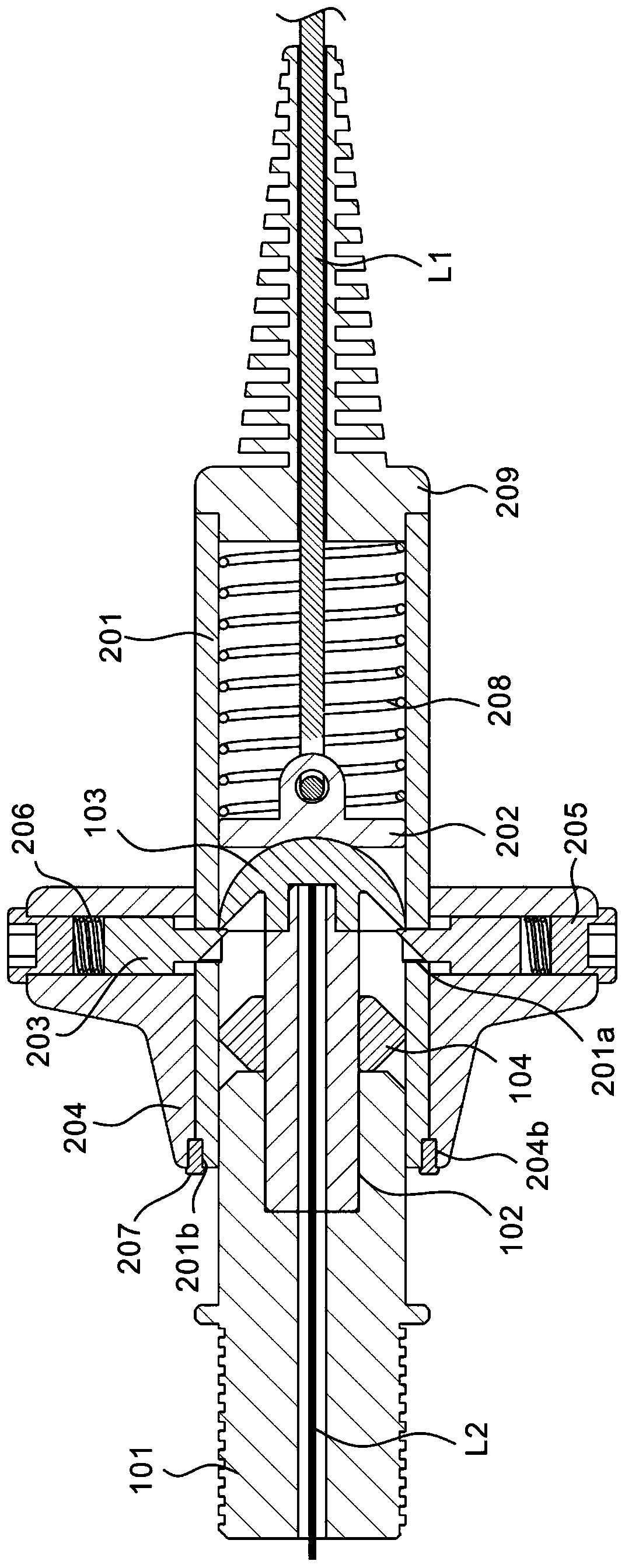 Novel electric energy meter wiring terminal