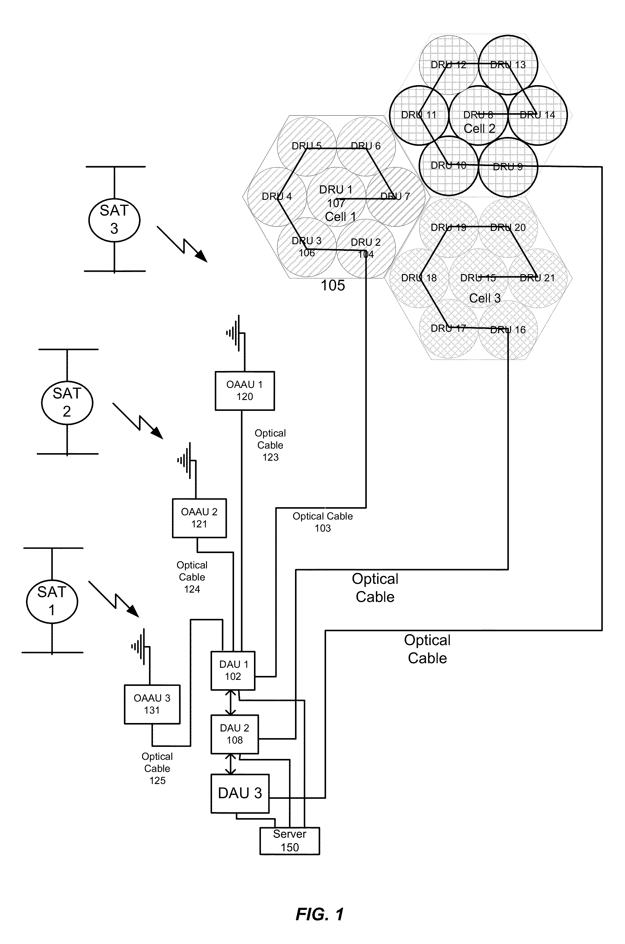 Real-time locating system using GPS time difference of arrival with digital off-air access units and remote units