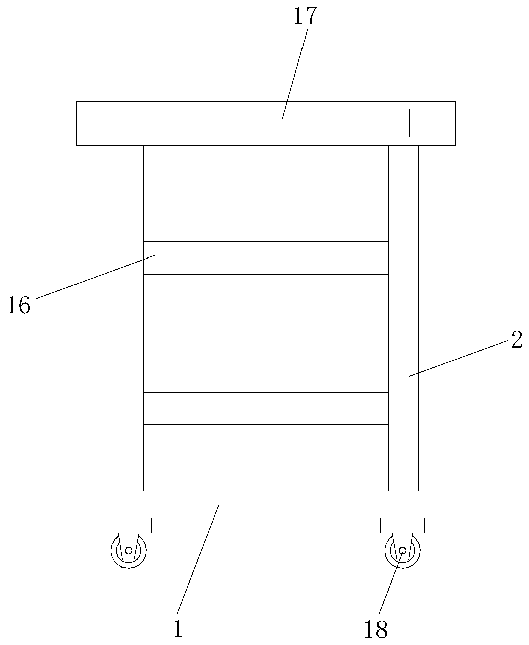 Drying and ironing device with multifunctional combination module