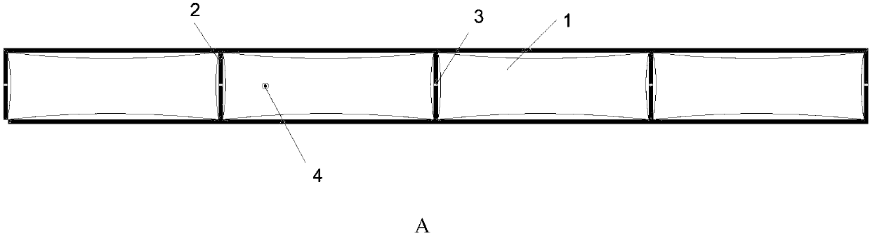 Inflatable geobag and construction method thereof