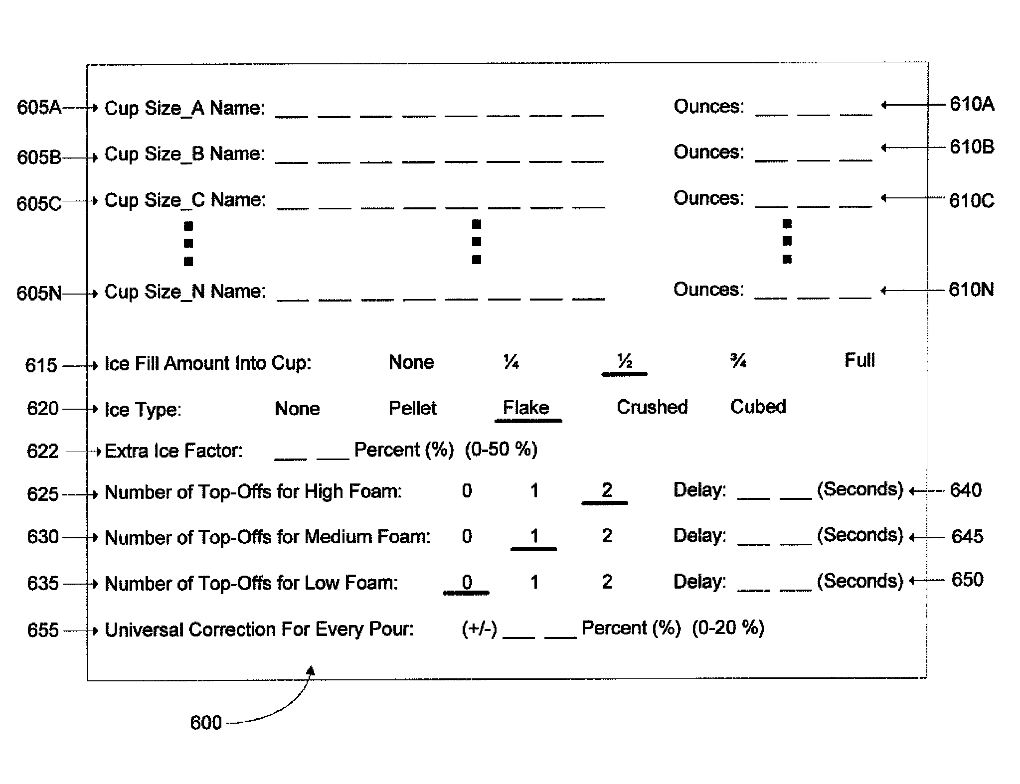 Systems and methods for providing portion control programming in a product forming dispenser