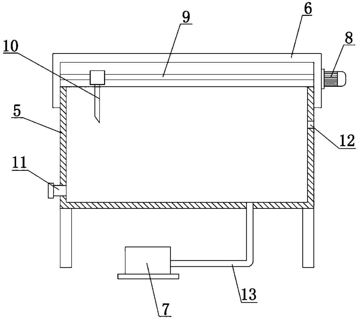 Sewage purifying line and method