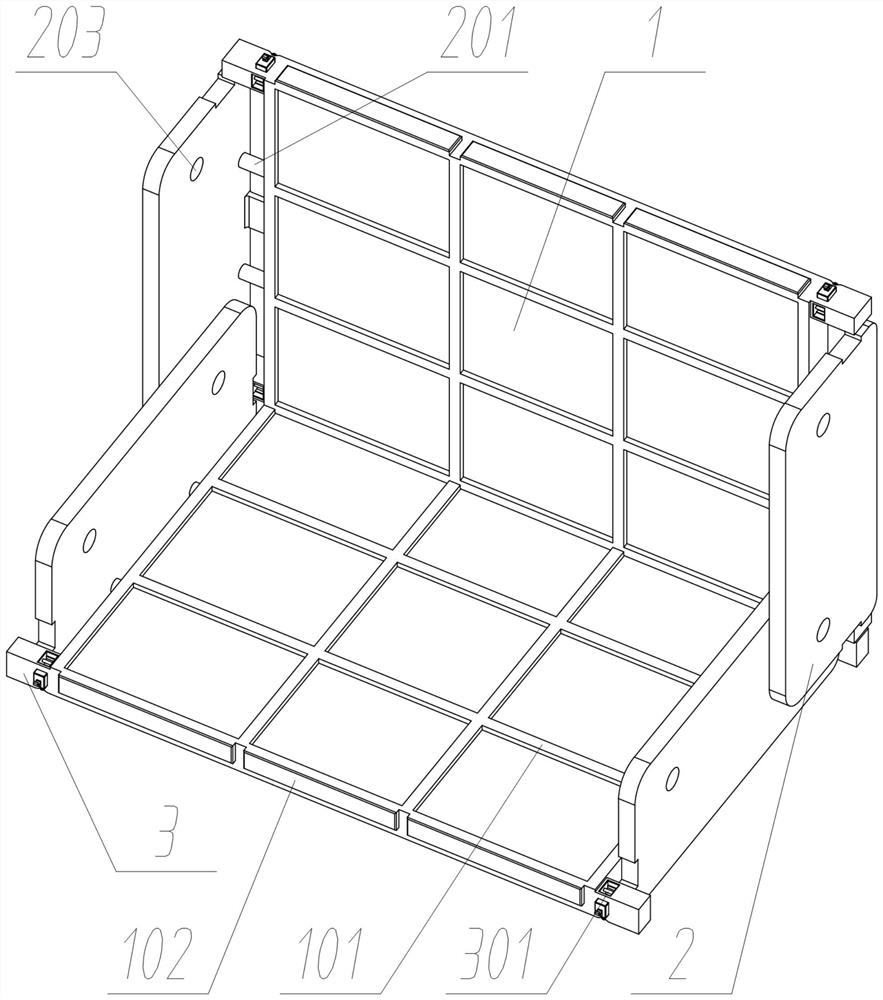 Logistics box structure convenient to disassemble and assemble