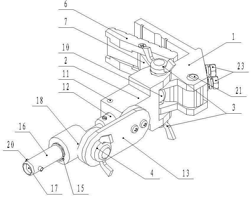 Ground wire clamping tool with adjustable head rod angle