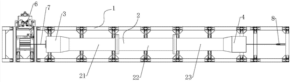 Test device for monitoring the operation of pigs in pipelines