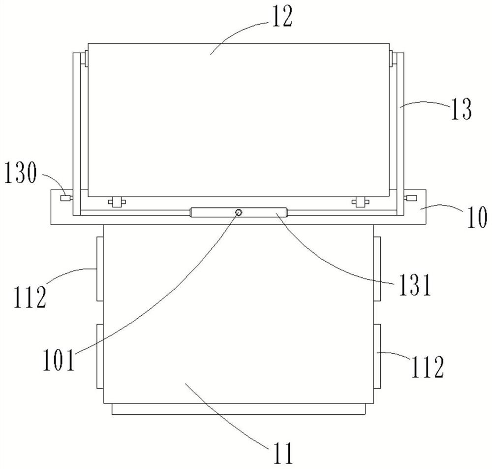 Lower limb postoperative nursing device capable of being adjusted in multiple directions and assisting in massaging