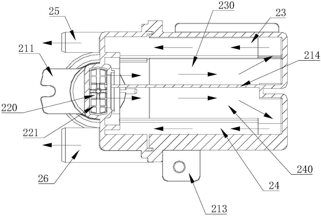 Inlet valve and washing machine integrated with heating function