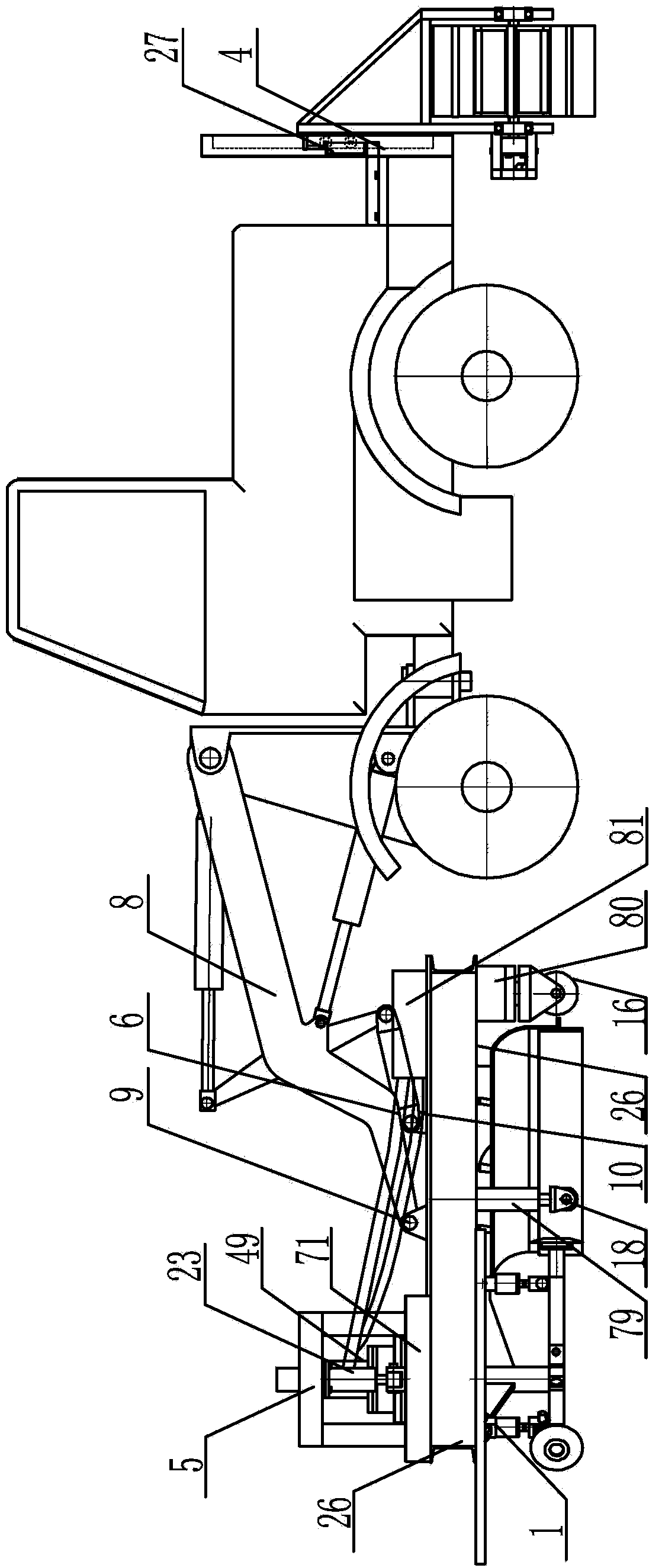 Snow blower for cleaning ice and snow on road