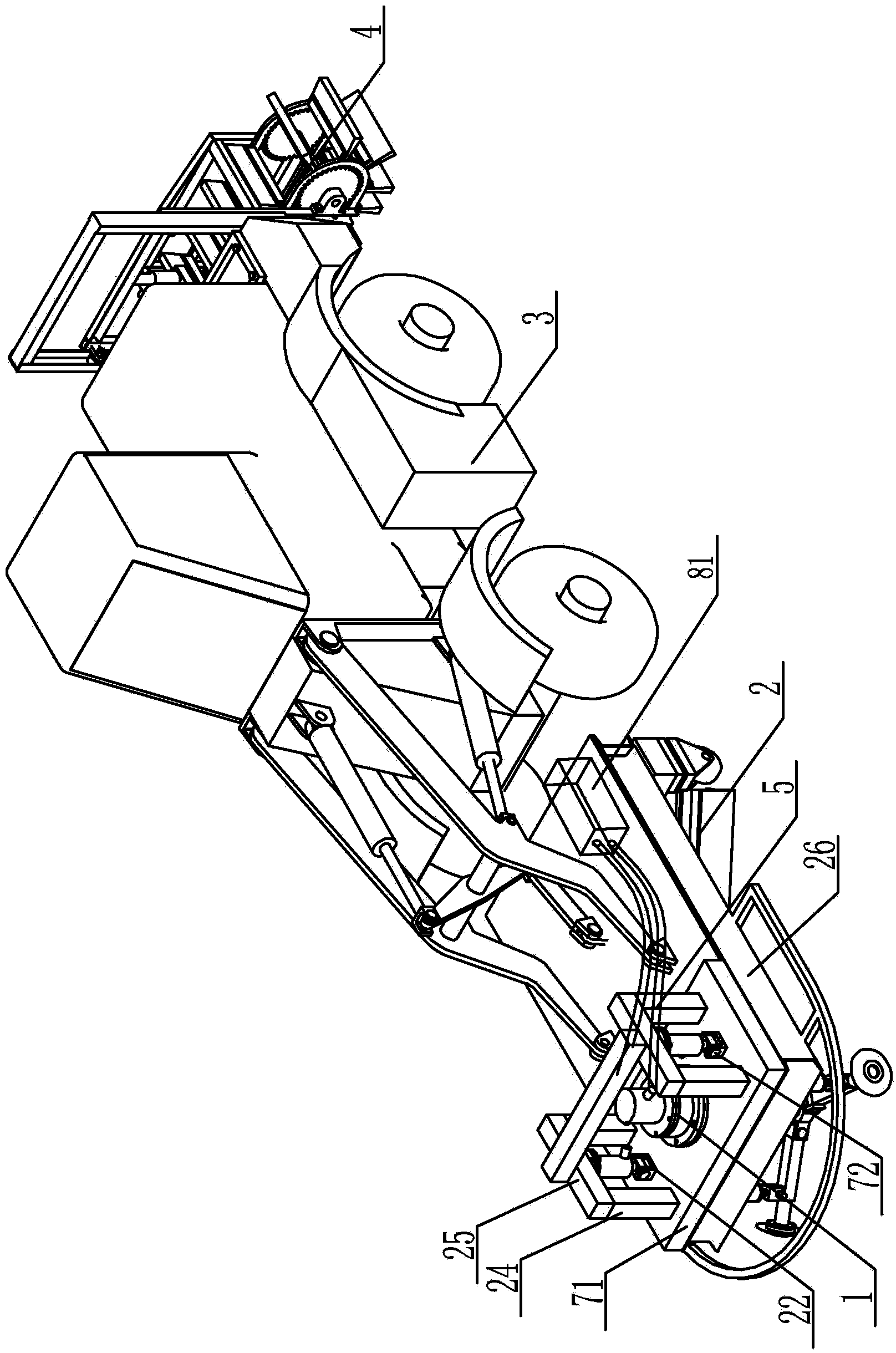 Snow blower for cleaning ice and snow on road