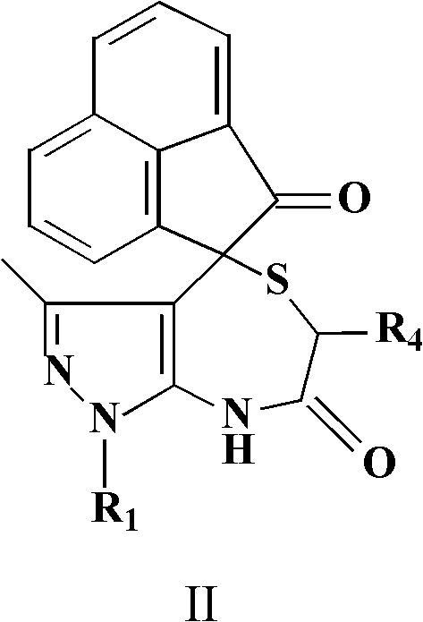 Spiro-heterocyclic compound containing indole structures and preparation method of spiro-heterocyclic compound