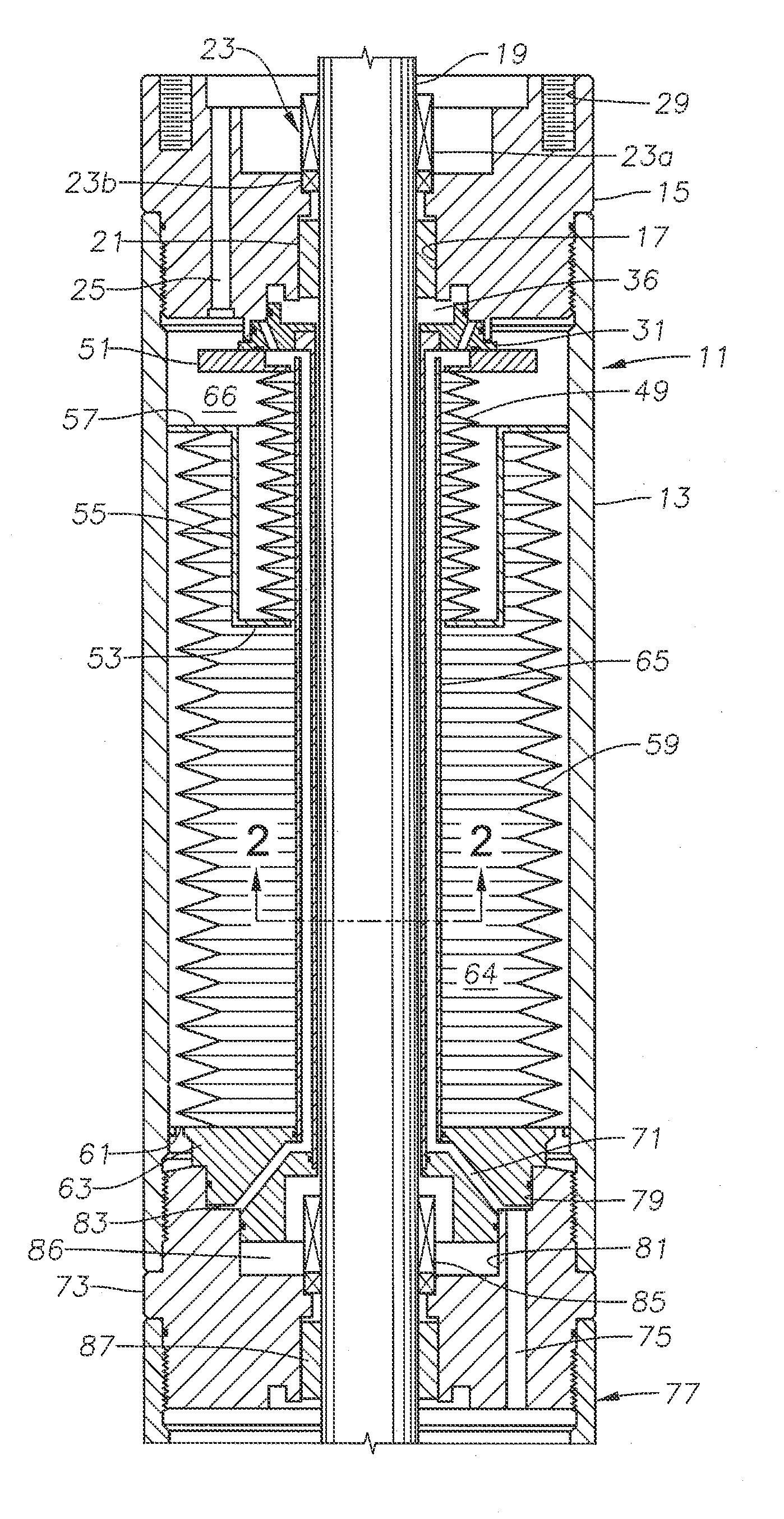 Well Pump with Seal Section Having a Labyrinth Flow Path in a Metal Bellows