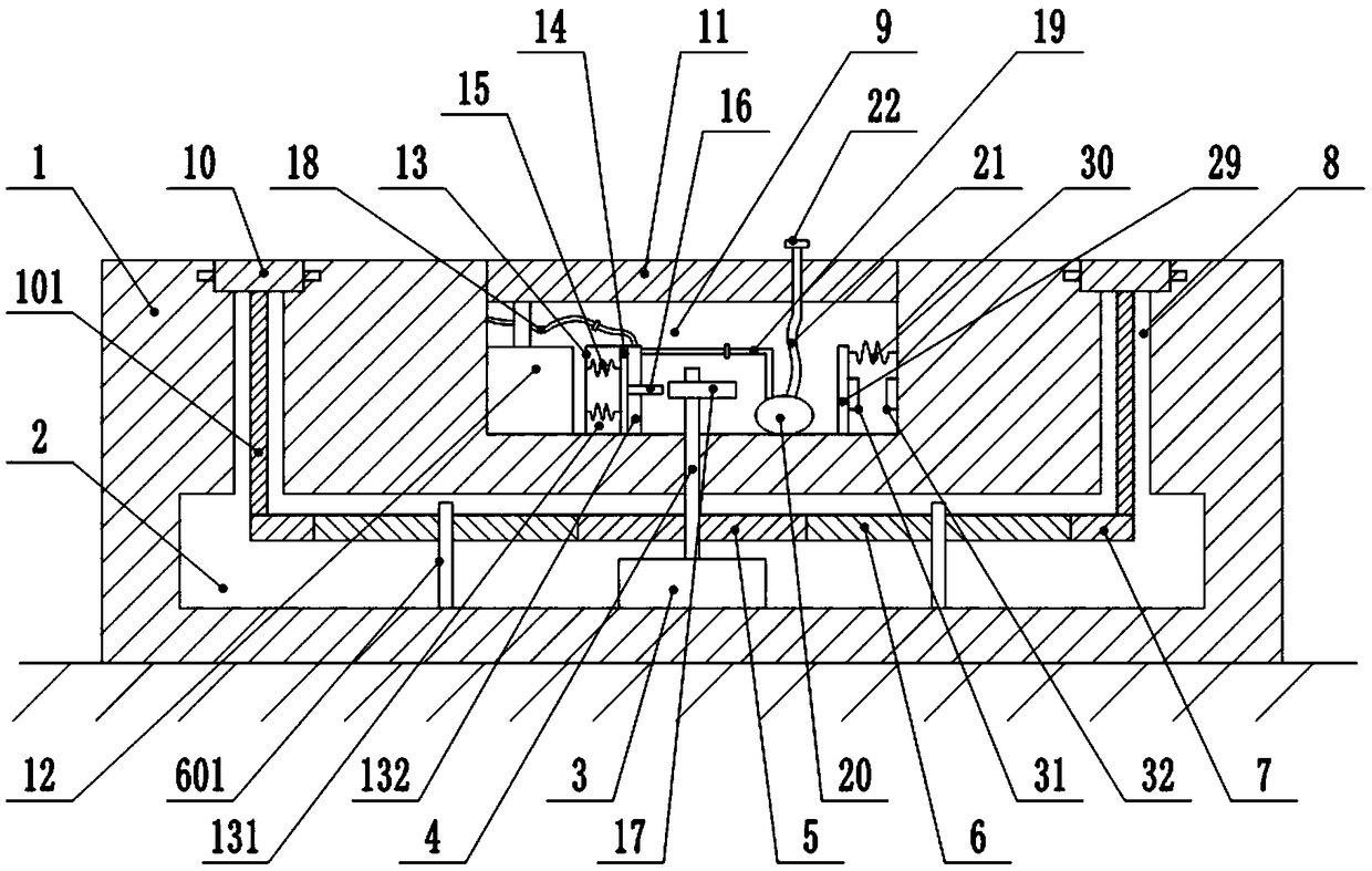 Movable square stage structure