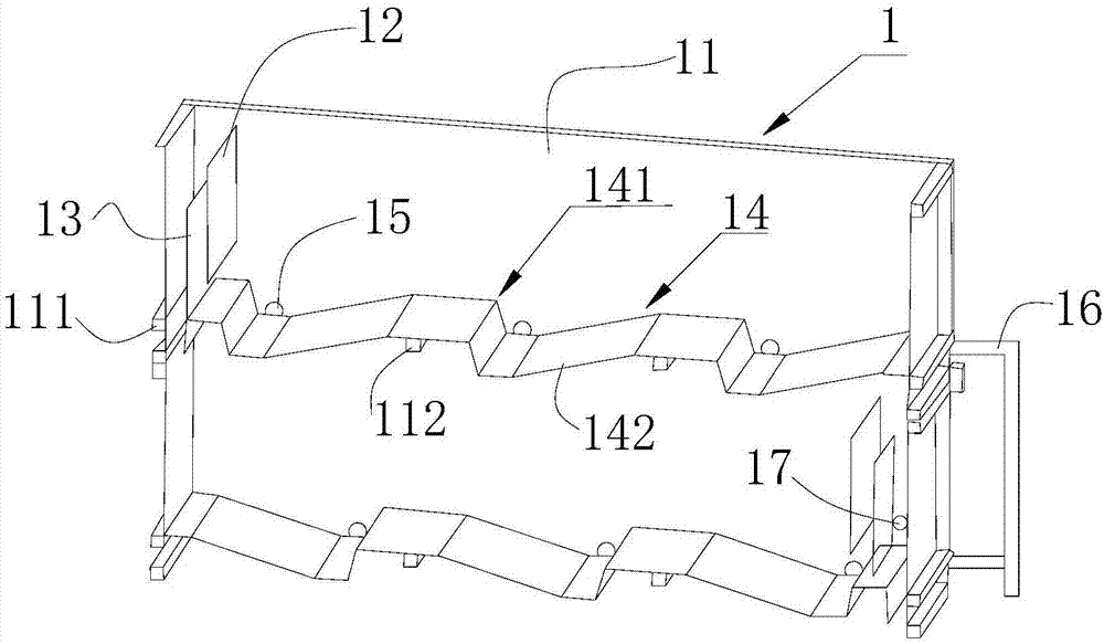 Stacked overflow type sewage treatment equipment