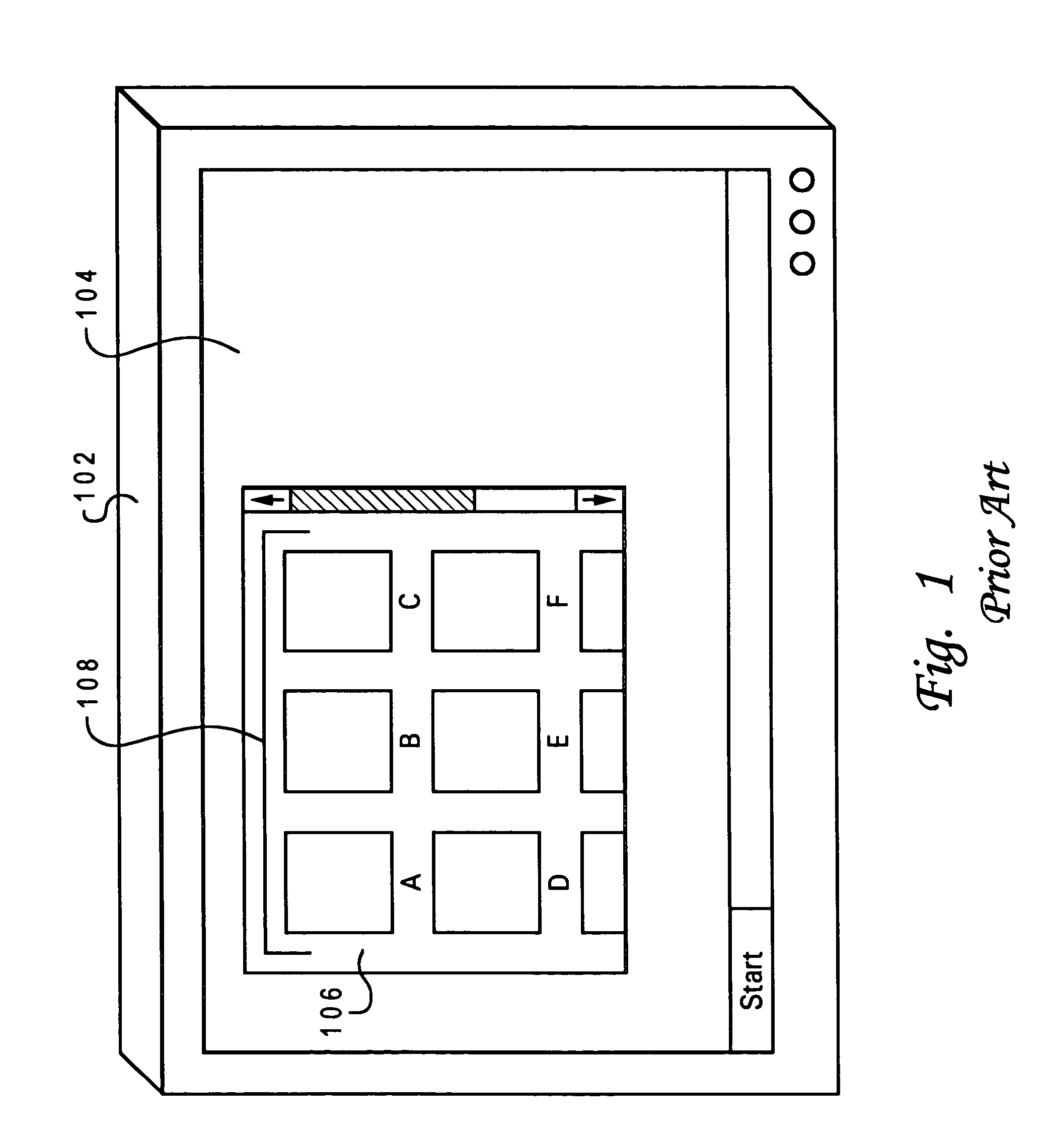 Automatically scaling icons to fit a display area within a data processing system