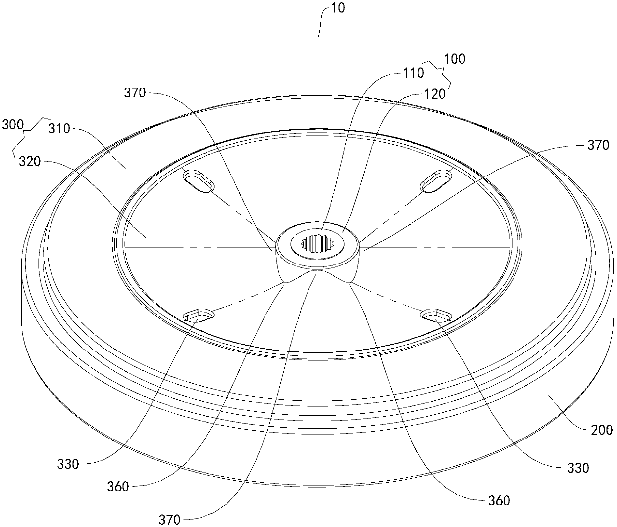 Rotor for motor, motor and washing machine