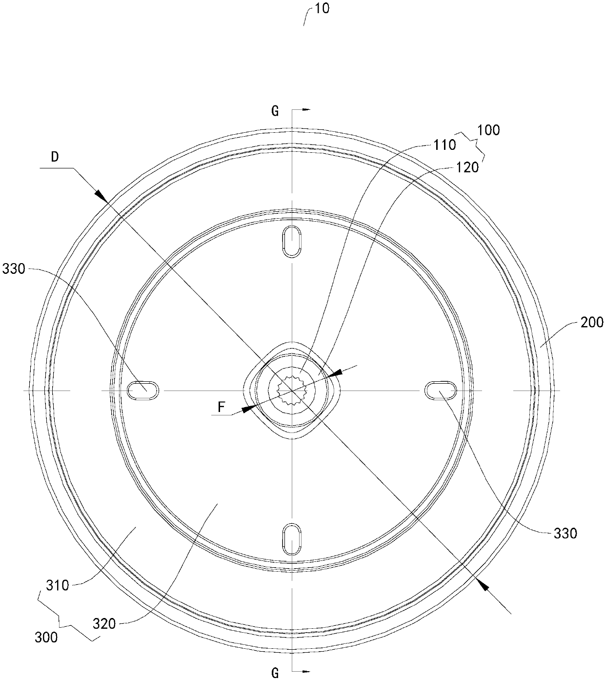 Rotor for motor, motor and washing machine