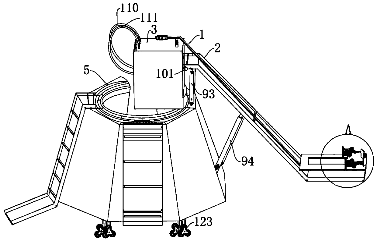 Agrimonia-pilosa foldable embracing type picking and annular wavy separation front brake protective vehicle