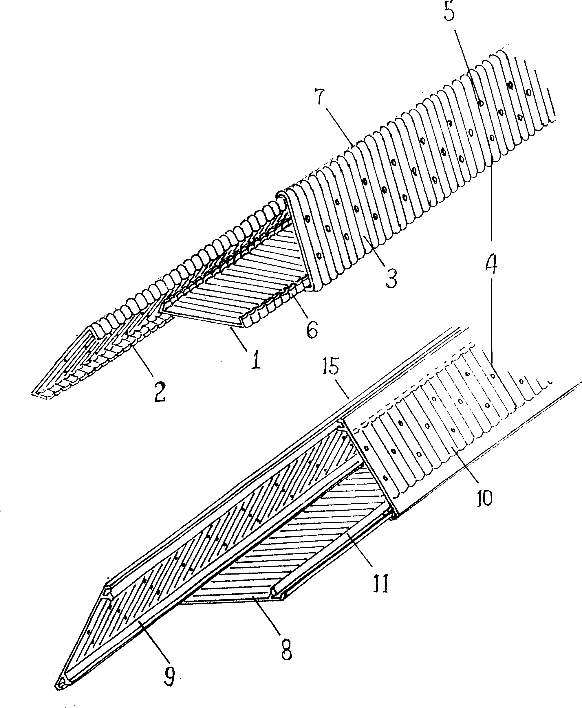 Plastic pipe for infiltrating irrigation