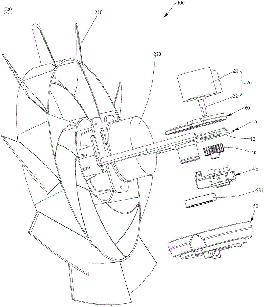 Head shaking mechanism of household appliance and household appliance