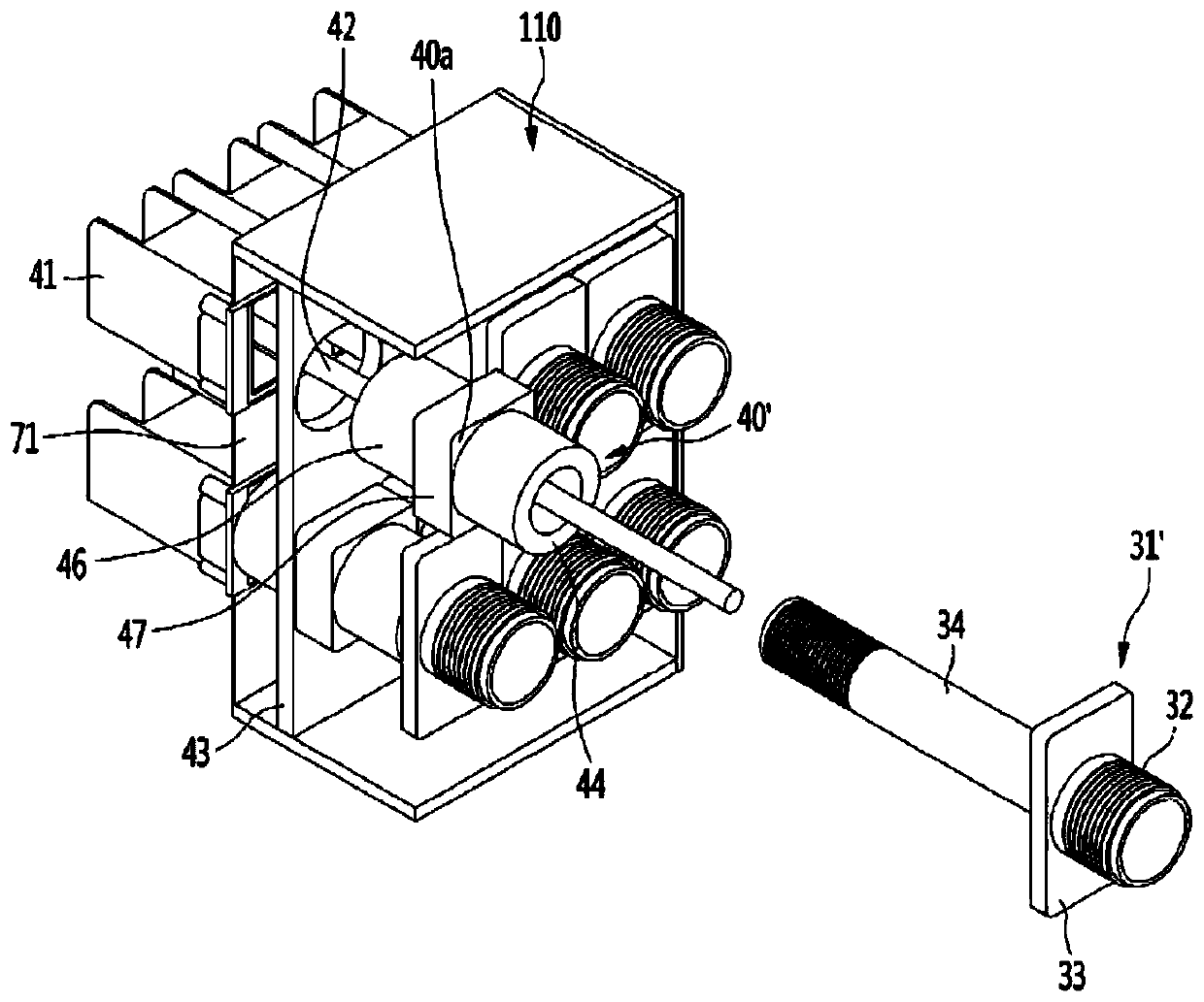 Switchboard using bushing type current transformer applied thereto