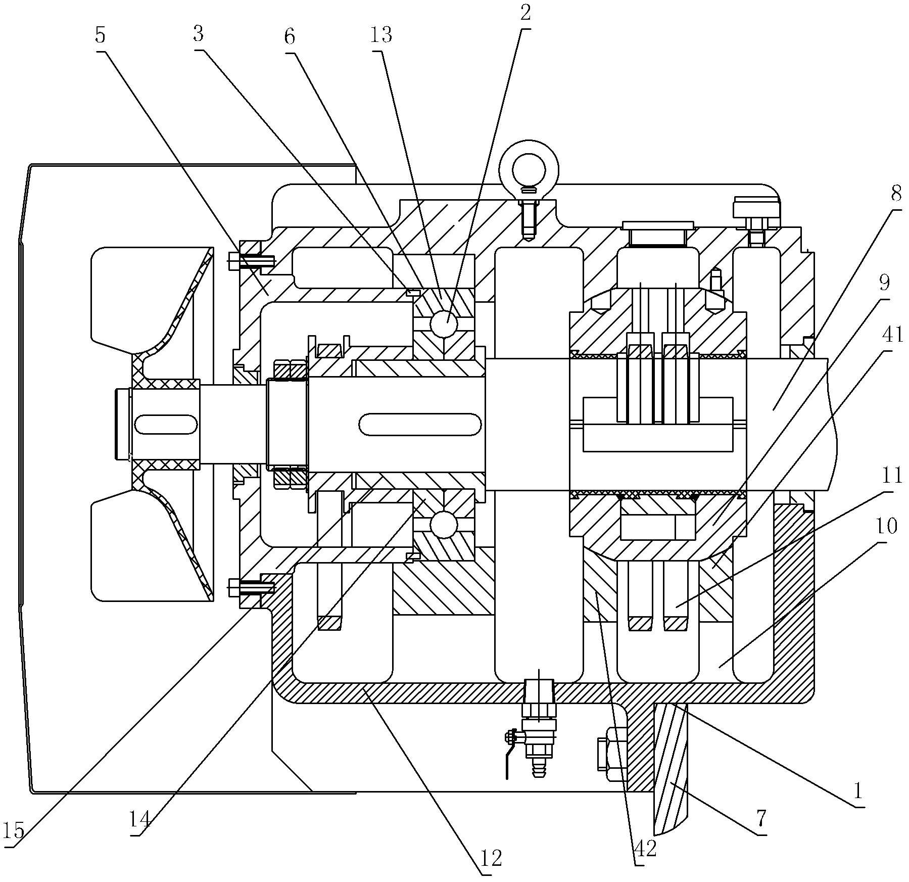 Split bearing bush seat type sliding bearing tank