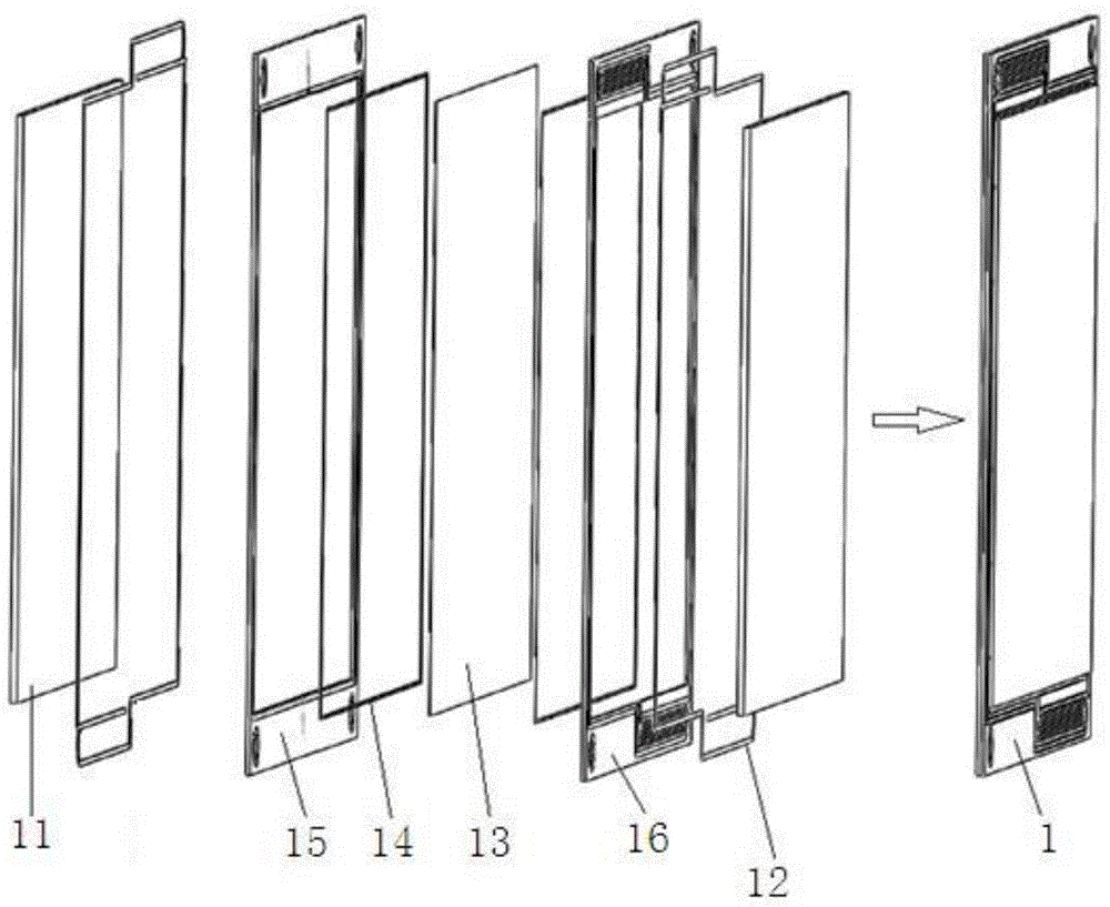 Electrode frame structure of single batteries in redox flow battery as well as single battery and electric pile