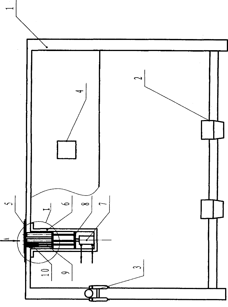 Device for ironing collar badge hole