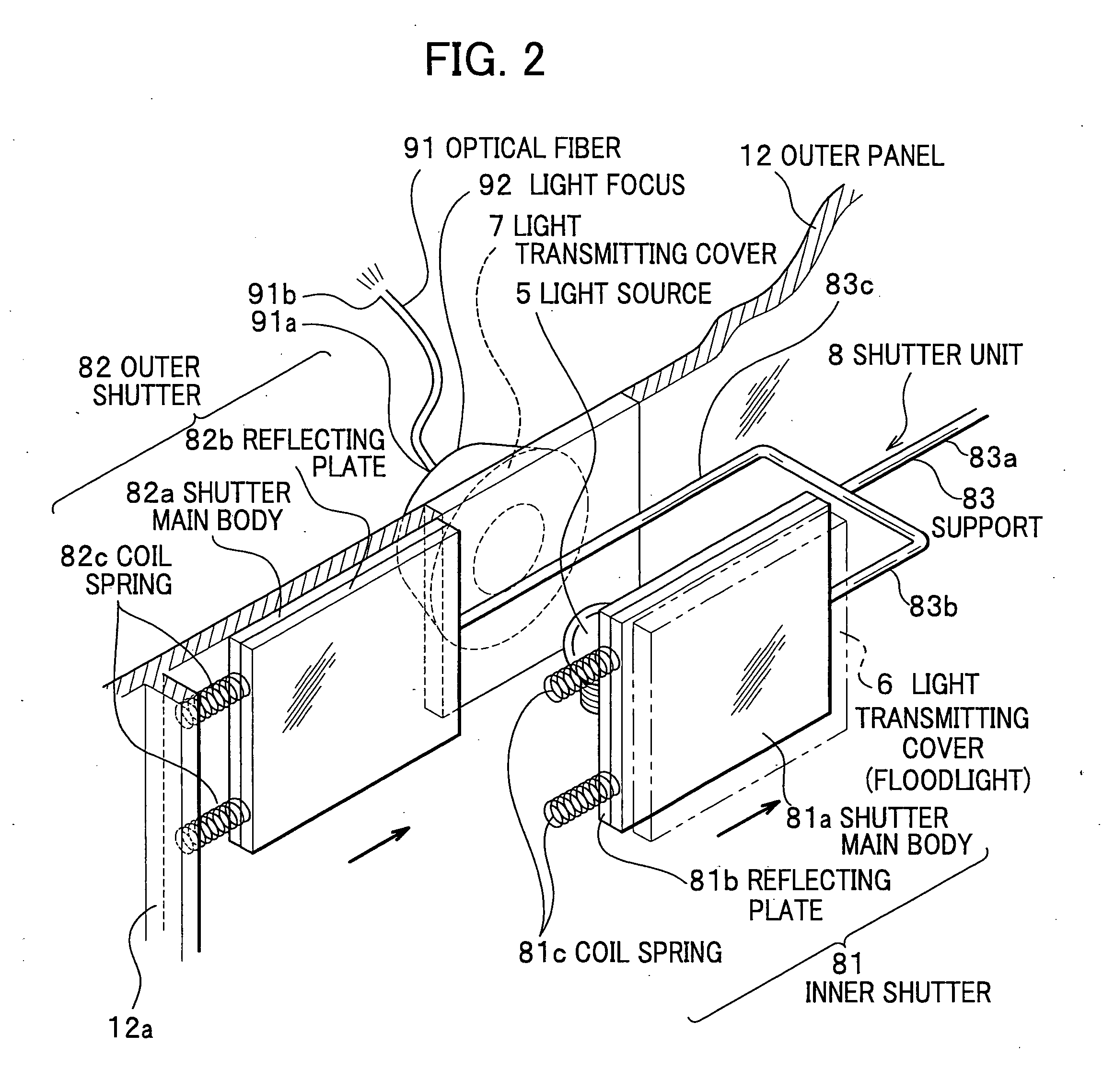 Lighting system for vehicles