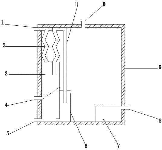 Safe and efficient biogas accumulation tank