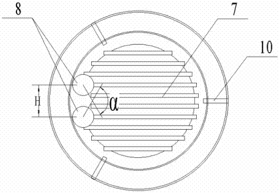 Biomass semi-gasification furnace provided with ignition tubes