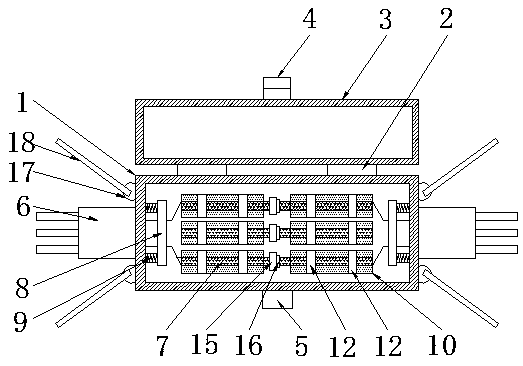 Cable connector box suitable for communication engineering