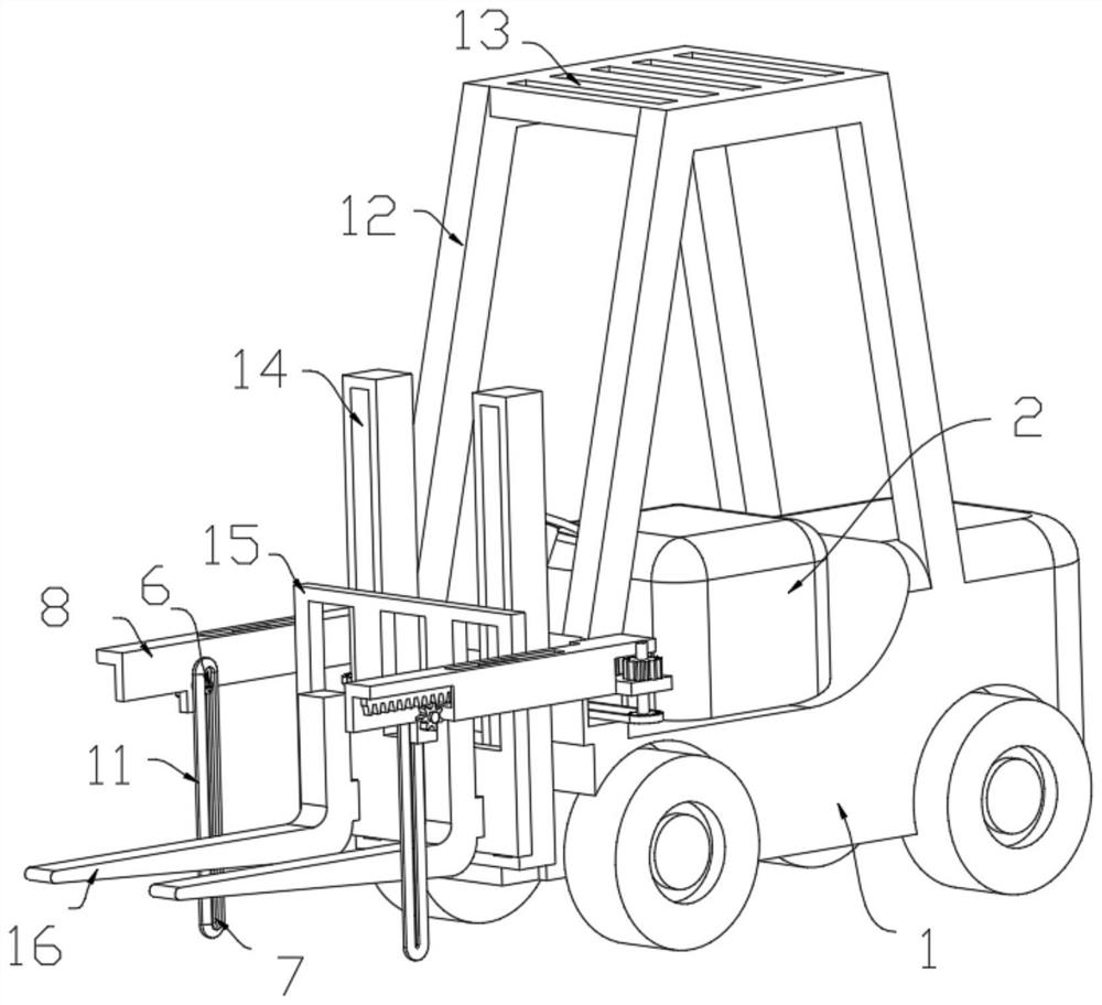 Cargo deflection preventing transfer robot for logistics transportation