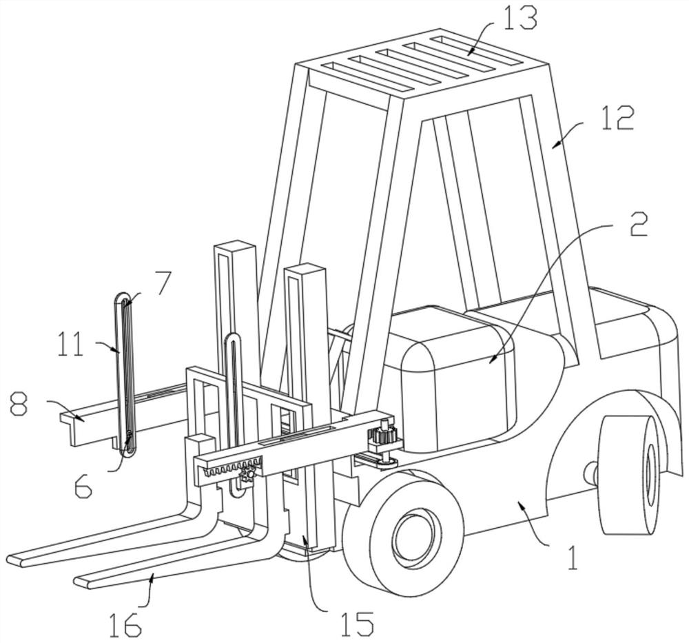 Cargo deflection preventing transfer robot for logistics transportation