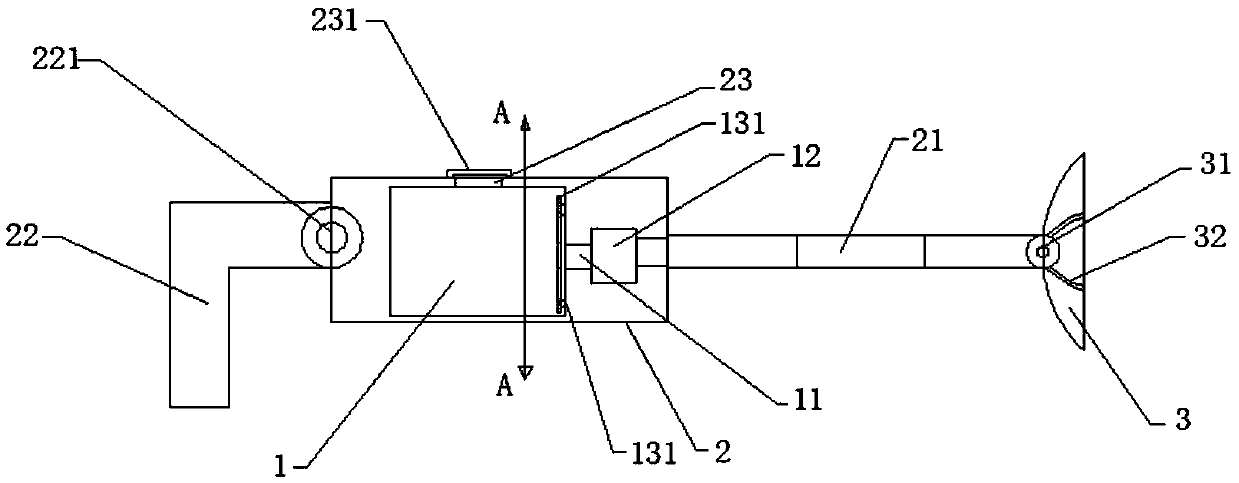 A pollination device for fruit tree plantation