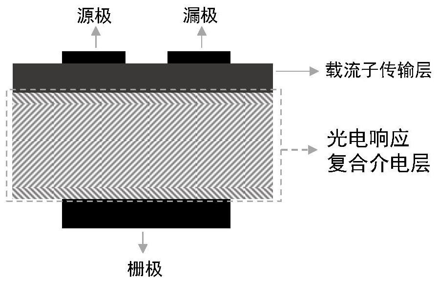 Field effect transistor photoelectric detector based on dielectric layer response