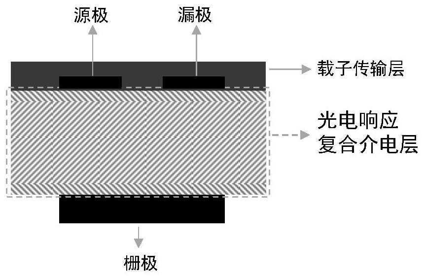 Field effect transistor photoelectric detector based on dielectric layer response