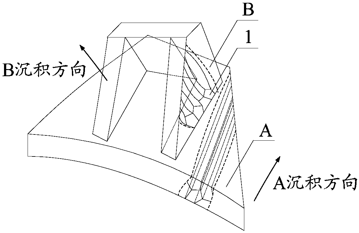 Titanium alloy structural part and laser melting deposition forming method thereof