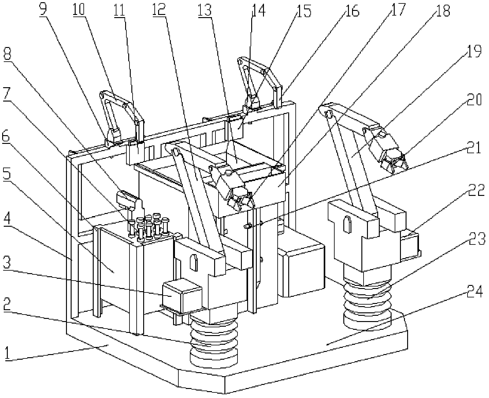 Master-slave control robot work platform for high-voltage live working