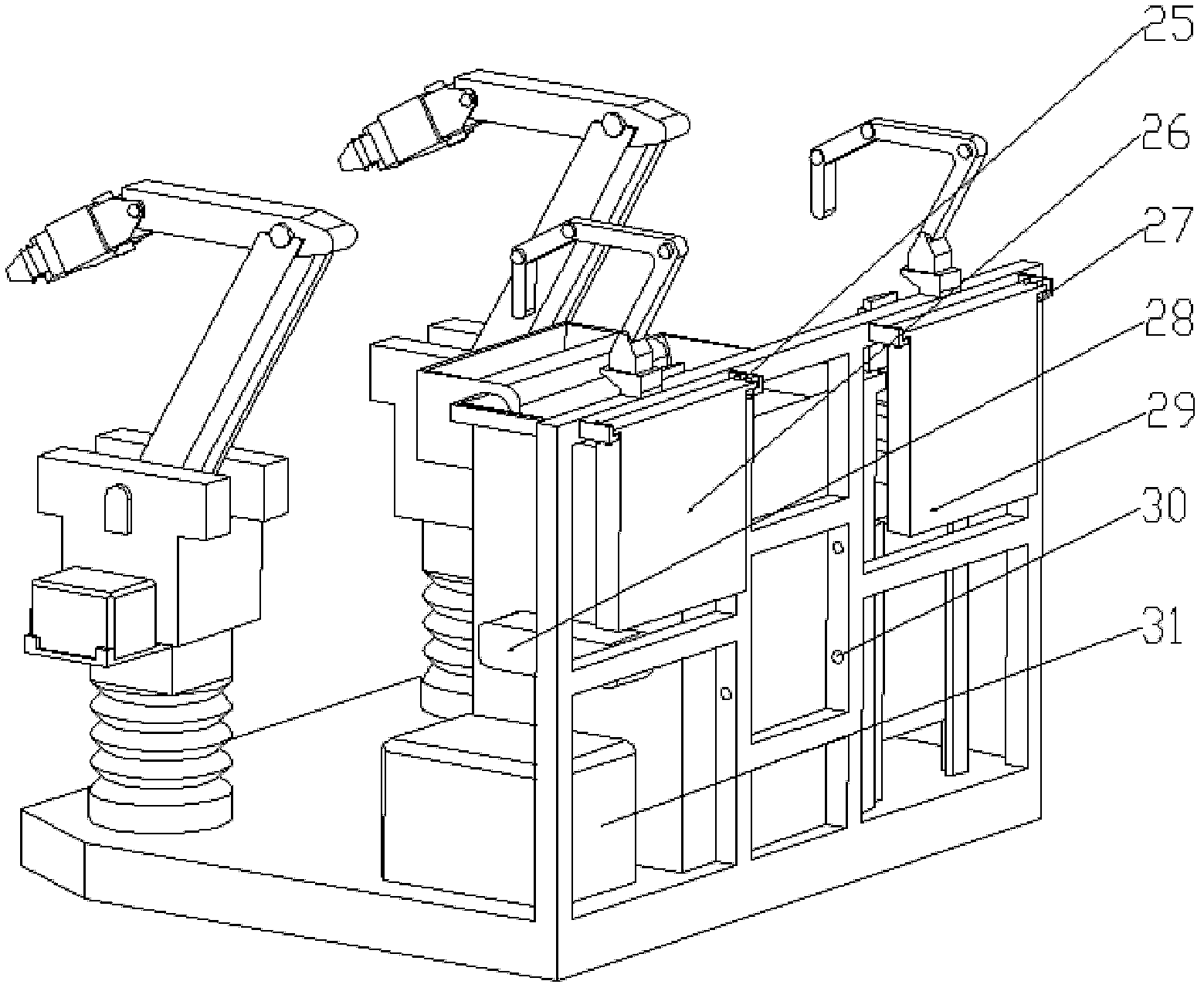 Master-slave control robot work platform for high-voltage live working