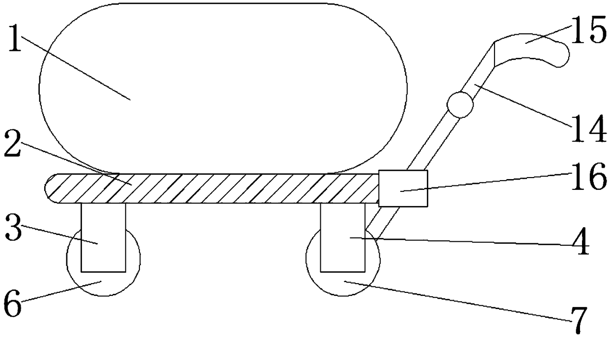 Moving foam fire extinguishing device