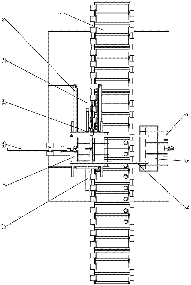 Slagging mechanism of electrolytic aluminum liquid slag breaking machine