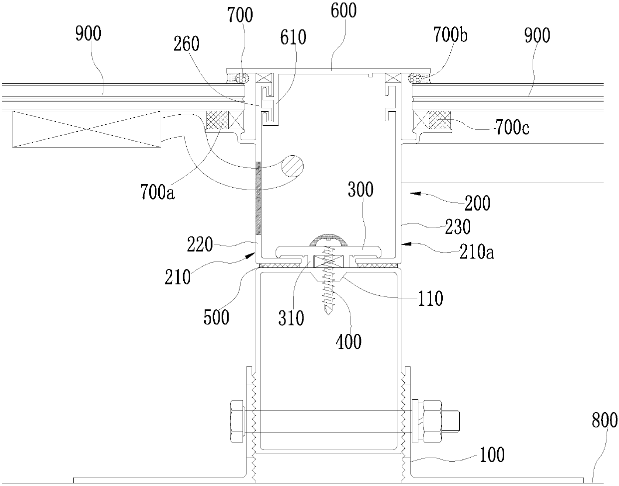 Installing mechanism and system for laying glass-base thin film solar assembly on roof